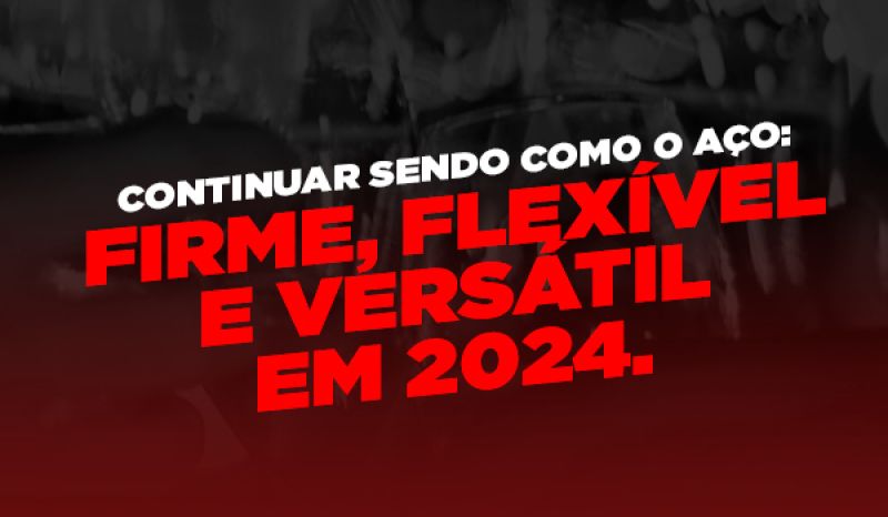 Continuar sendo como o aço: firme, flexível e versátil em 2024.